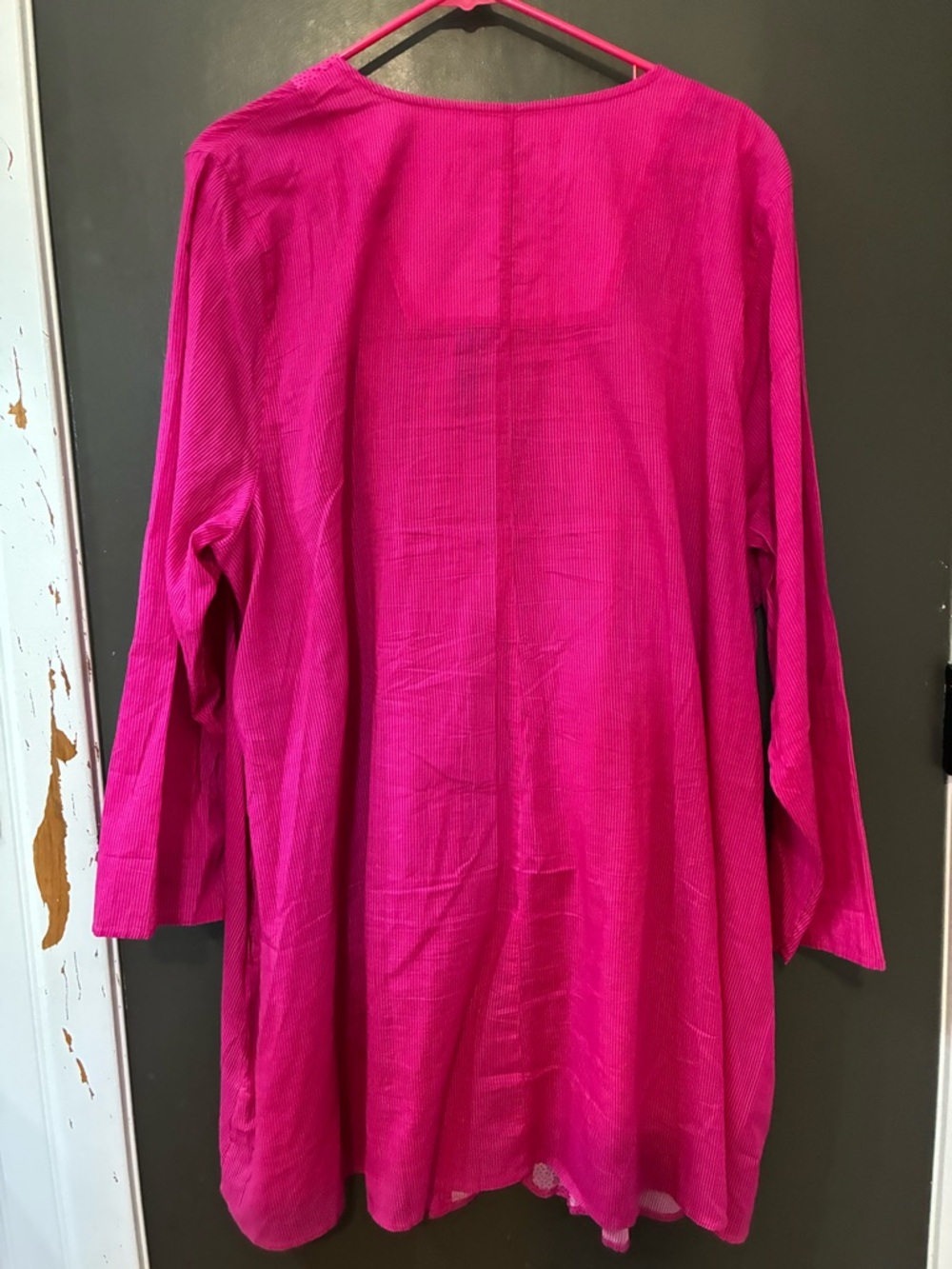 GUDRUN SJODEN NWOT Sjoden Fuchsia Tunic Dress Organic ethically made! - Picture 9 of 12